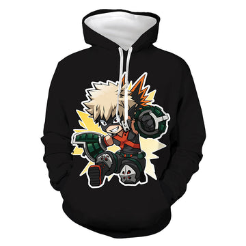 Anime My Hero Academia Sudadera 3D Impreso Cosplay Disfraz Halloween Carnaval Traje